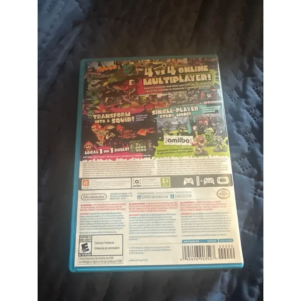 Splatoon Wii U game 2013 tested and works great video game Nintendo